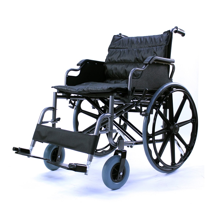 KosmoCare-Deluxe Heavy Duty Wheelchair, Heavy Duty Folding Wheelchair